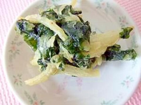 玉ねぎとわかめの天ぷら 玉ねぎとわかめの天ぷら